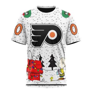 Personalized NHL Philadelphia Flyers Special Peanuts Design Unisex Tshirt TS5821