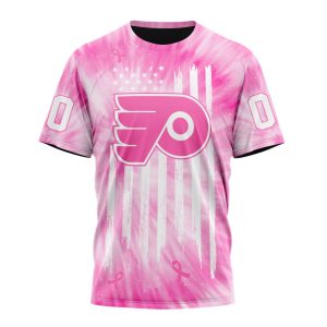 Personalized NHL Philadelphia Flyers Special Pink Tie-Dye Unisex Tshirt TS5822