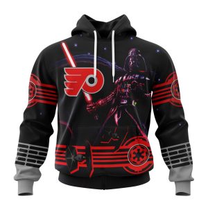 Personalized NHL Philadelphia Flyers Specialized Darth Vader Version Jersey Unisex Pullover Hoodie