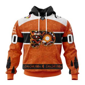 Personalized NHL Philadelphia Flyers Specialized Design Support Child Lives Matter Unisex Pullover Hoodie