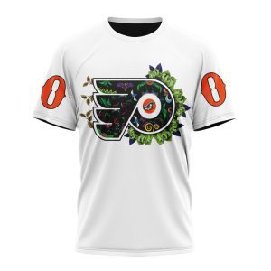 Personalized NHL Philadelphia Flyers Specialized Dia De Muertos Unisex Tshirt TS5833