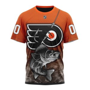 Personalized NHL Philadelphia Flyers Specialized Fishing Style Unisex Tshirt TS5835