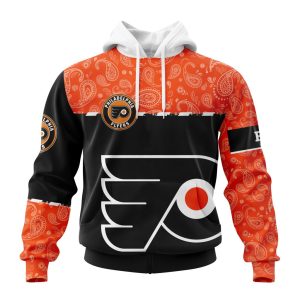 Personalized NHL Philadelphia Flyers Specialized Hockey With Paisley Unisex Pullover Hoodie