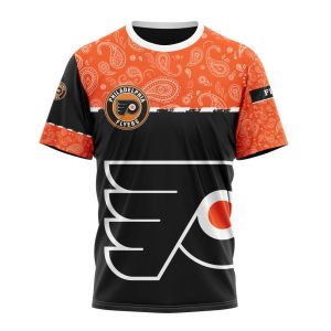 Personalized NHL Philadelphia Flyers Specialized Hockey With Paisley Unisex Tshirt TS5837