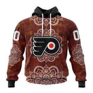 Personalized NHL Philadelphia Flyers Specialized Mandala Style Unisex Pullover Hoodie
