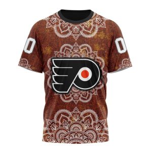 Personalized NHL Philadelphia Flyers Specialized Mandala Style Unisex Tshirt TS5839