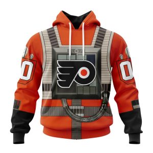 Personalized NHL Philadelphia Flyers Star Wars Rebel Pilot Design Unisex Pullover Hoodie