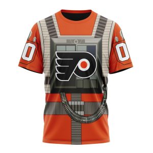 Personalized NHL Philadelphia Flyers Star Wars Rebel Pilot Design Unisex Tshirt TS5845