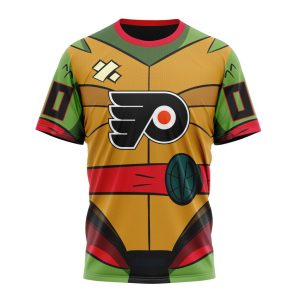 Personalized NHL Philadelphia Flyers Teenage Mutant Ninja Turtles Design Unisex Tshirt TS5846