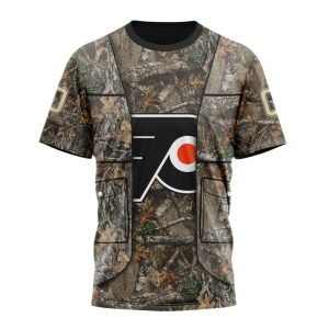 Personalized NHL Philadelphia Flyers Vest Kits With Realtree Camo Unisex Tshirt TS5847