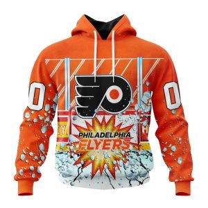 Personalized NHL Philadelphia Flyers With Ice Hockey Arena Unisex Pullover Hoodie