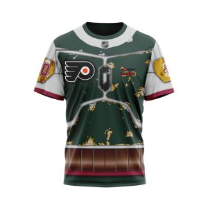 Personalized NHL Philadelphia Flyers X Boba Fett's Armor Unisex Tshirt TS5852