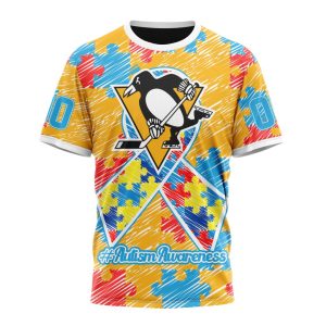 Personalized NHL Pittsburgh Penguins Special Autism Awareness Month Unisex Tshirt TS5866