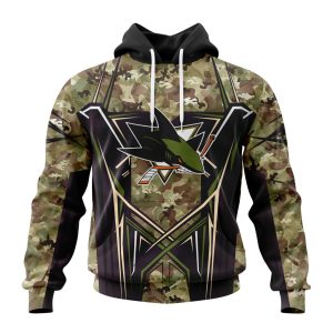 Personalized NHL San Jose Sharks Special Camo Color Design Unisex Hoodie