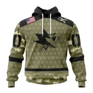 Personalized NHL San Jose Sharks Special Camo Military Appreciation Unisex Pullover Hoodie