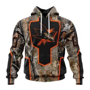 Personalized NHL San Jose Sharks Special Camo Realtree Hunting Unisex Pullover Hoodie