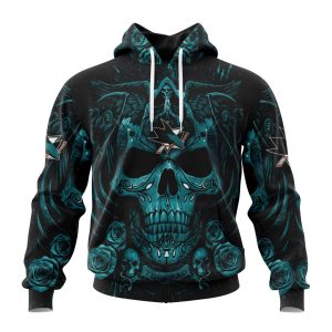 Personalized NHL San Jose Sharks Special Design With Skull Art Unisex Pullover Hoodie