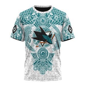 Personalized NHL San Jose Sharks Special Norse Viking Symbols Unisex Tshirt TS5940