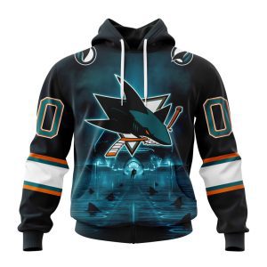 Personalized NHL San Jose Sharks Special Ocean Design Unisex Pullover Hoodie