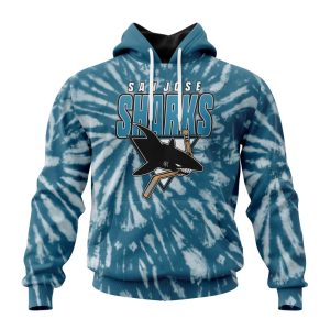 Personalized NHL San Jose Sharks Special Retro Vintage Tie - Dye Unisex Pullover Hoodie