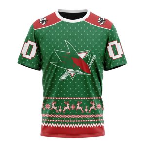 Personalized NHL San Jose Sharks Special Ugly Christmas Unisex Tshirt TS5949