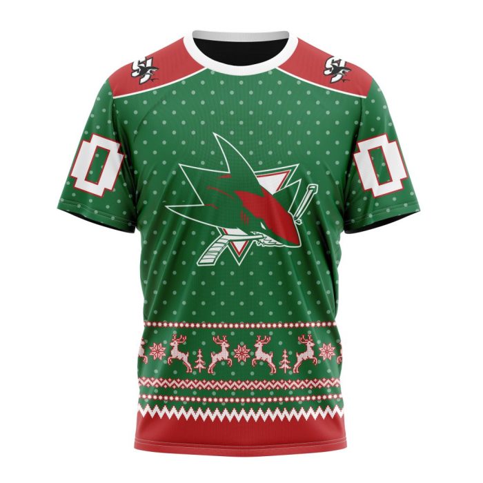 Personalized NHL San Jose Sharks Special Ugly Christmas Unisex Tshirt TS5949