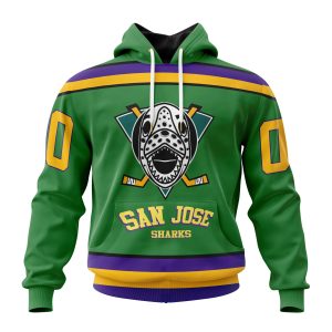 Personalized NHL San Jose Sharks Specialized Design X The Mighty Ducks Unisex Pullover Hoodie