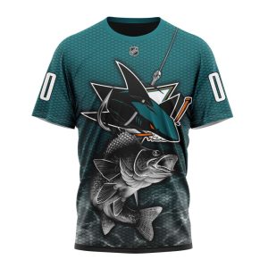 Personalized NHL San Jose Sharks Specialized Fishing Style Unisex Tshirt TS5957