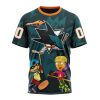 Personalized NHL San Jose Sharks Specialized For Rocket Power Unisex Tshirt TS5958