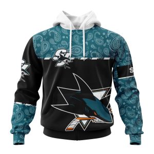 Personalized NHL San Jose Sharks Specialized Hockey With Paisley Unisex Pullover Hoodie