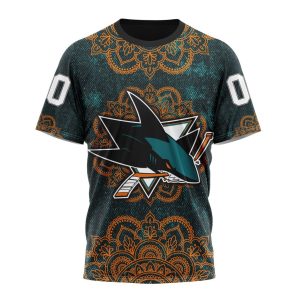 Personalized NHL San Jose Sharks Specialized Mandala Style Unisex Tshirt TS5961