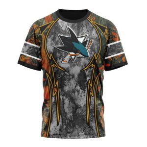 Personalized NHL San Jose Sharks With Camo Concepts For Hungting In Forest Unisex Tshirt TS5970