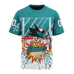 Personalized NHL San Jose Sharks With Ice Hockey Arena Unisex Tshirt TS5972