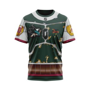 Personalized NHL San Jose Sharks X Boba Fett's Armor Unisex Tshirt TS5974