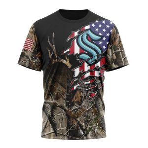 Personalized NHL Seattle Kraken Special Camo Realtree Hunting Unisex Tshirt TS5992