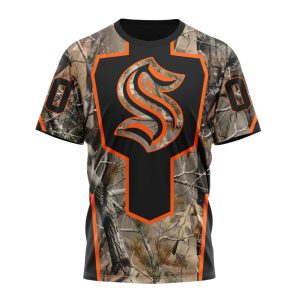 Personalized NHL Seattle Kraken Special Camo Realtree Hunting Unisex Tshirt TS5993