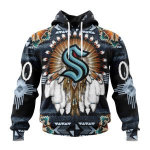 Personalized NHL Seattle Kraken Special Native Costume Design Unisex Pullover Hoodie