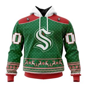 Personalized NHL Seattle Kraken Special Ugly Christmas Unisex Pullover Hoodie