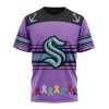 Personalized NHL Seattle Kraken Specialized Design Fights Cancer Unisex Tshirt TS6012