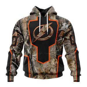 Personalized NHL Tampa Bay Lightning Special Camo Realtree Hunting Unisex Pullover Hoodie