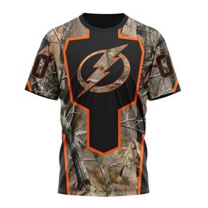 Personalized NHL Tampa Bay Lightning Special Camo Realtree Hunting Unisex Tshirt TS6113