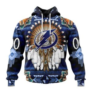 Personalized NHL Tampa Bay Lightning Special Native Costume Design Unisex Pullover Hoodie