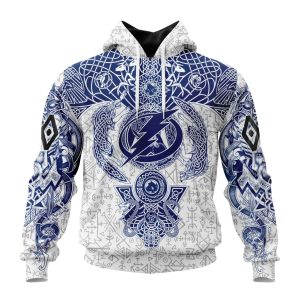 Personalized NHL Tampa Bay Lightning Special Norse Viking Symbols Unisex Pullover Hoodie