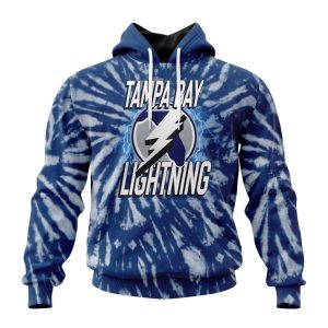 Personalized NHL Tampa Bay Lightning Special Retro Vintage Tie - Dye Unisex Pullover Hoodie
