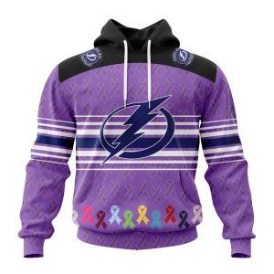 Personalized NHL Tampa Bay Lightning Specialized Design Fights Cancer Unisex Pullover Hoodie