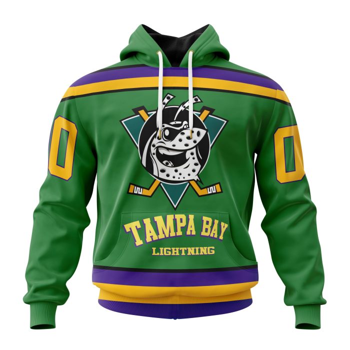 Personalized NHL Tampa Bay Lightning Specialized Design X The Mighty Ducks Unisex Pullover Hoodie