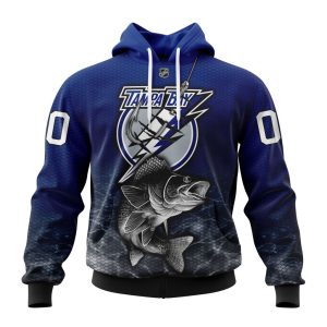 Personalized NHL Tampa Bay Lightning Specialized Fishing Style Unisex Pullover Hoodie