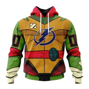 Personalized NHL Tampa Bay Lightning Teenage Mutant Ninja Turtles Design Unisex Pullover Hoodie