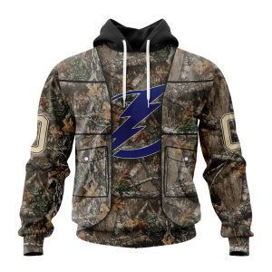 Personalized NHL Tampa Bay Lightning Vest Kits With Realtree Camo Unisex Pullover Hoodie