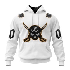 Personalized NHL Tampa Bay Lightning White Gasparilla Kits 2023 Unisex Pullover Hoodie